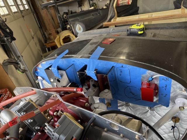 Jason Rouault Exhaust and other firewall forward items – Legacy Build